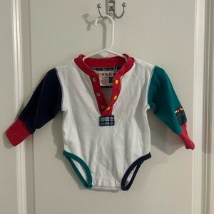 Vintage Gymboree Red and White Baby Onesie (90’)